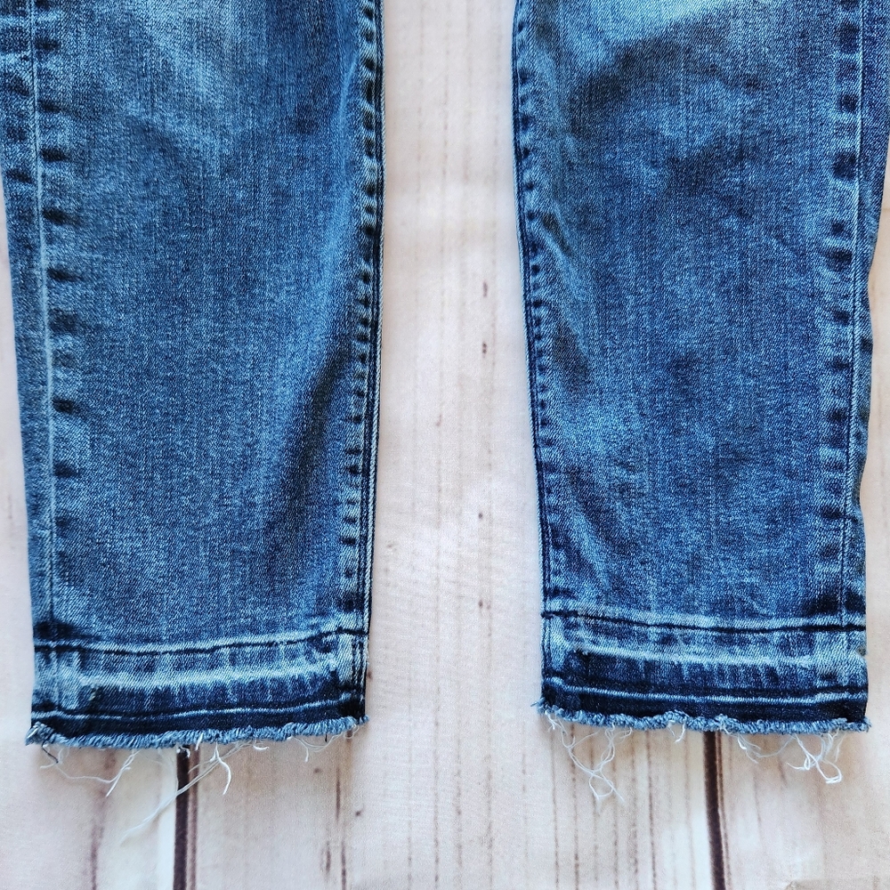 Hudson "Nico Midrise Ankle" Cropped Blue Jeans | Women's Size 27 - Picture 4 of 12